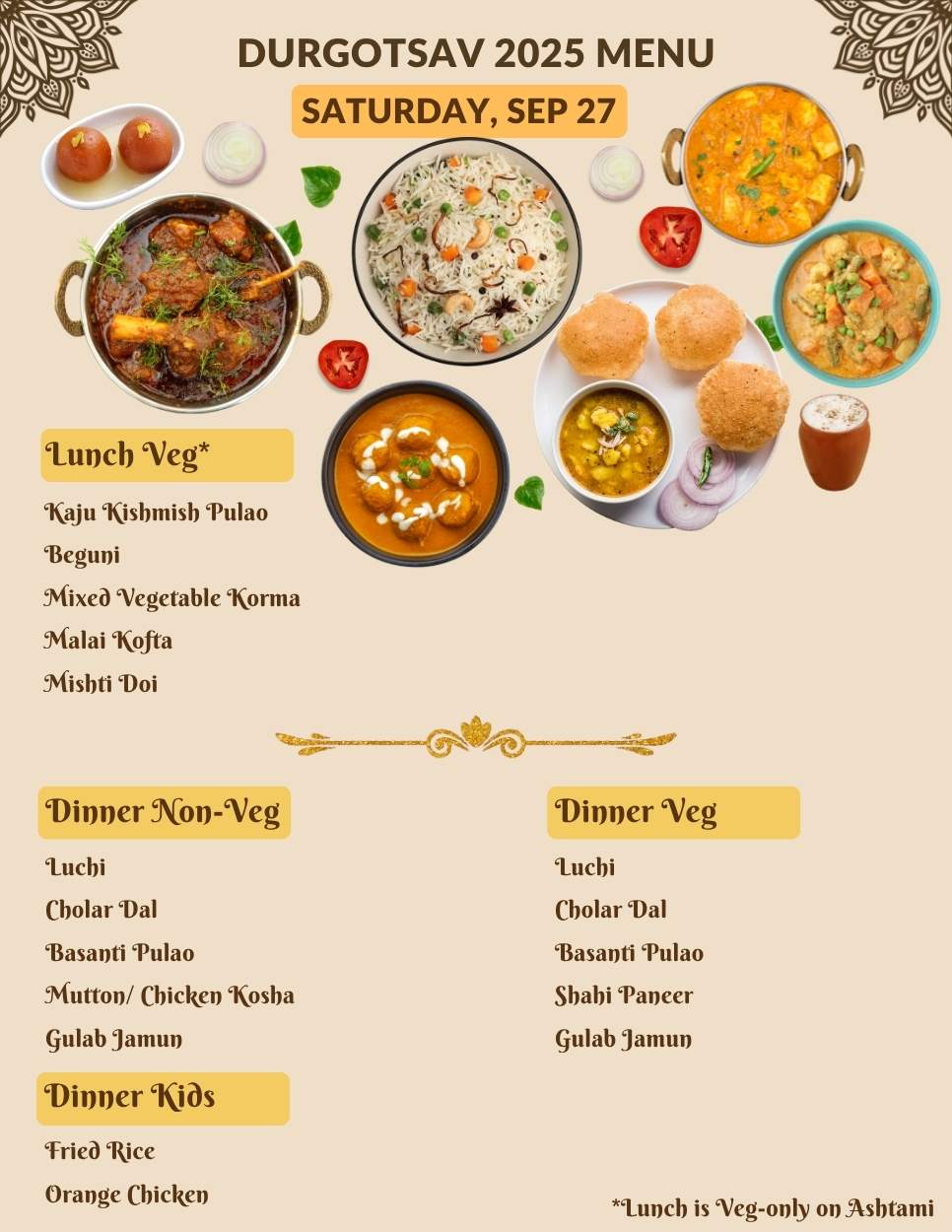 Durgotsav Food 2025