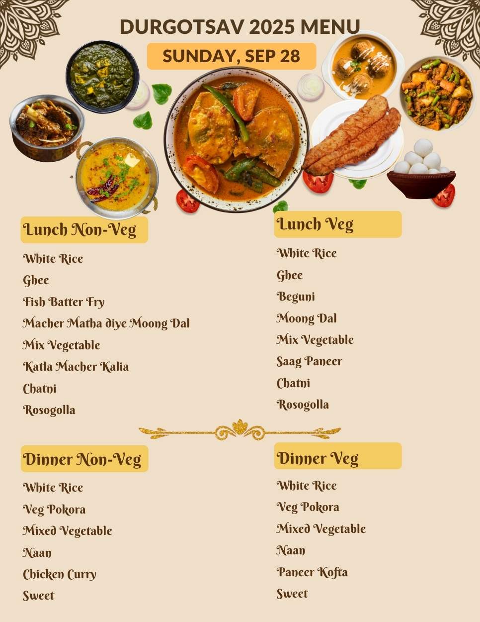 Durgotsav Food 2025